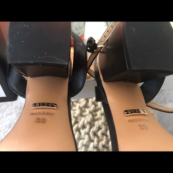 Gucci Leather mid-heel sandal size 39 - Picture 5 of 7
